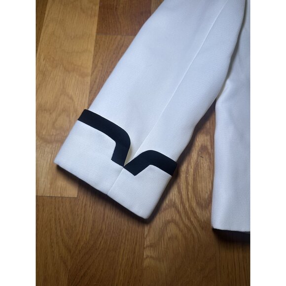 White and Black 3 Button Blazer - Picture 8 of 11